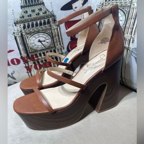 (P3)JESSICA SIMPSON‎ JP SAVERIA Platform Sandals. size 10/41.5 - Picture 6 of 12